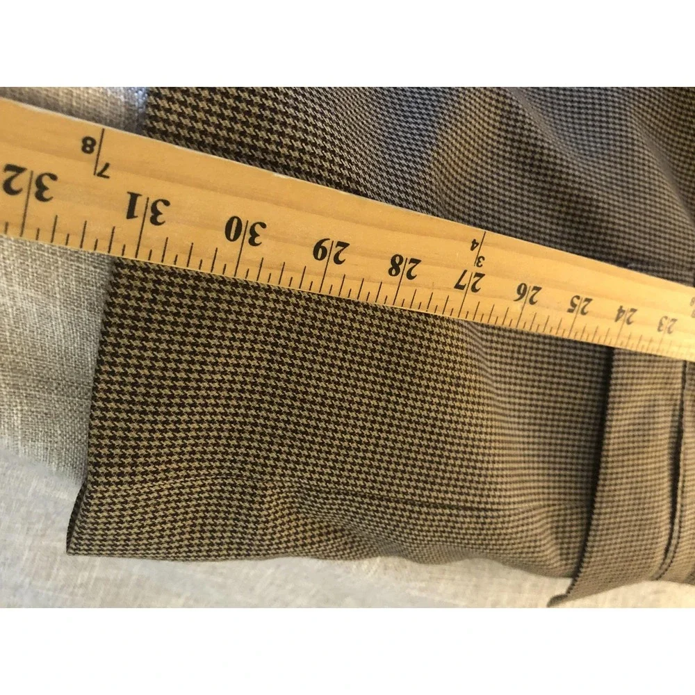 Jos. A. Bank Blazer Mens 40R Brown Tan Check Gordon 2B Signature Wool Sportcoat